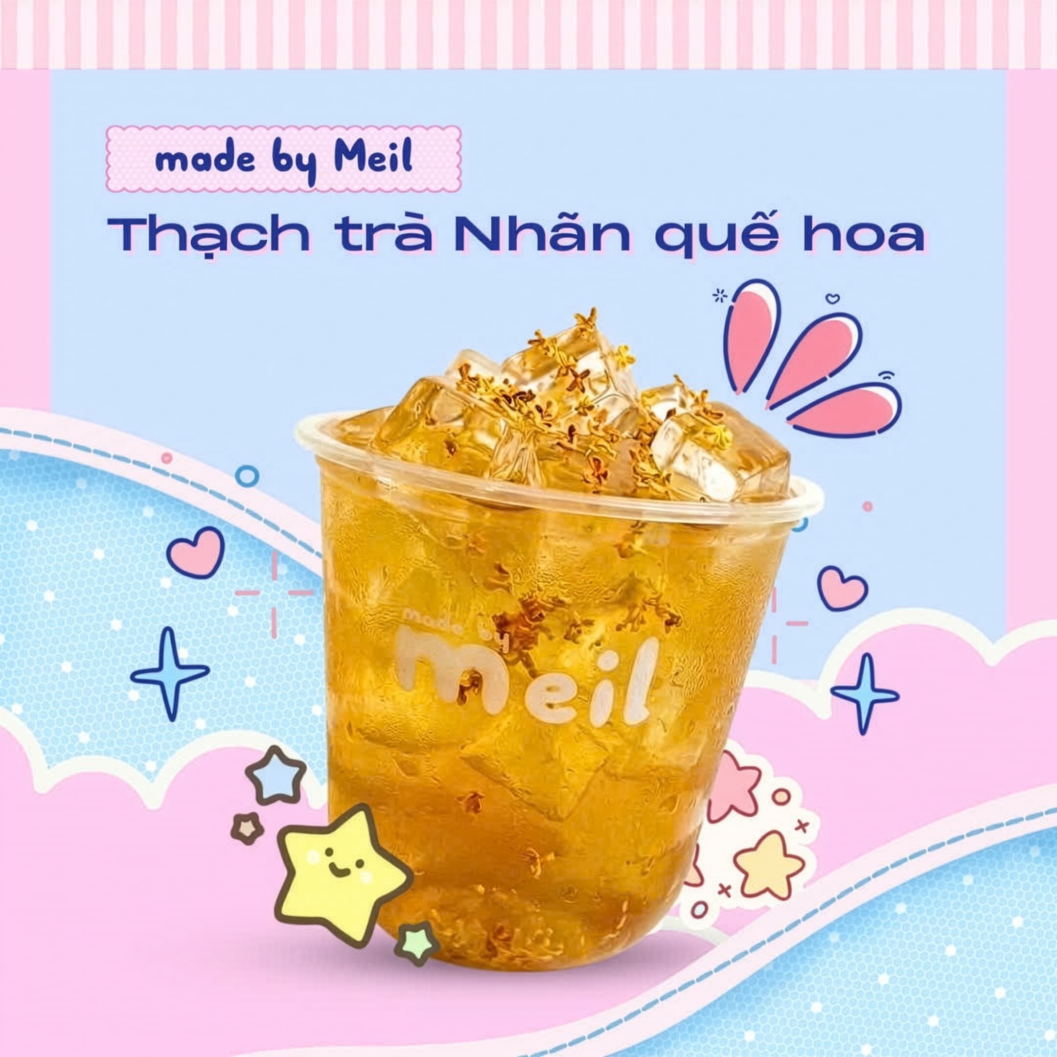 Thạch Trà Nhãn Quế Hoa